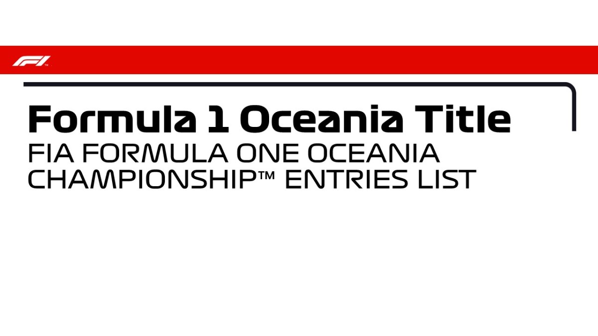 Formula One Oceania Continental&nbsp;Title